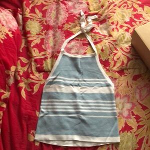 Striped halter top